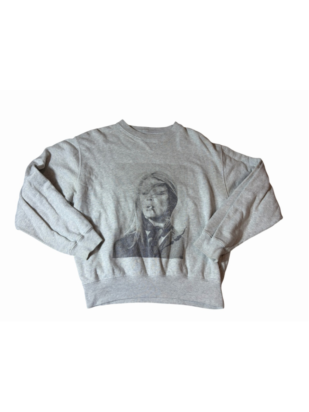 ANINE BING Ramona Terry O’Neill Brigitte Bardot Sweatshirt Gray S